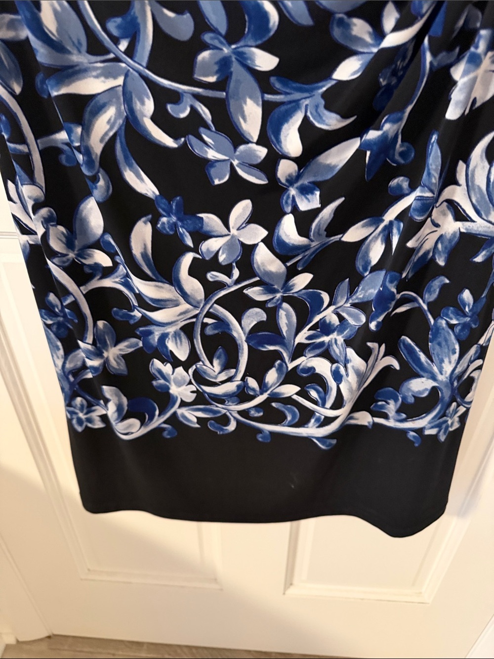 Lauren Ralph Lauren Floral Matte Jersey Cap Sleeve Sheath Dress Size 14 - Picture 4 of 5